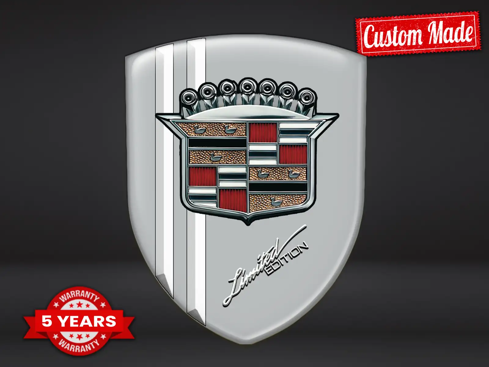 Cadillac Silikon Emblem Stil Top Domes Abzeichen Autos